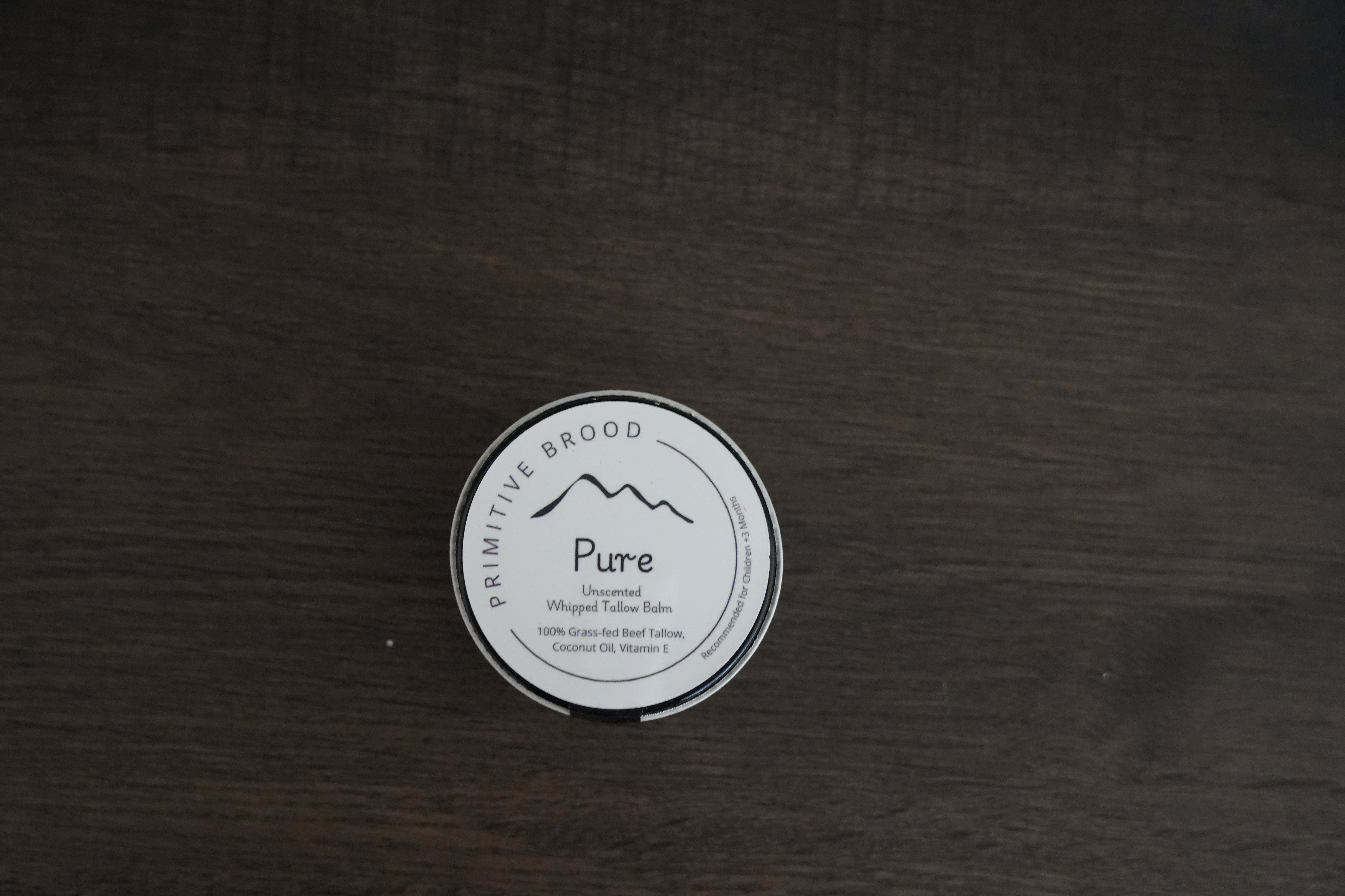 Pure – Unscented Whipped Tallow Body Balm | Natural Moisturizer for Sensitive Skin, DIY Essential Oil Blends & More