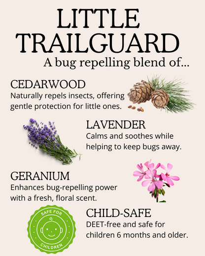 Little Trailguard – Natural Bug Repellent Tallow Balm for Babies & Kids | Gentle Insect Protection with Cedarwood, Lavender & Geranium